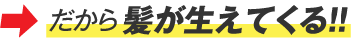 だから髪が生えてくる
